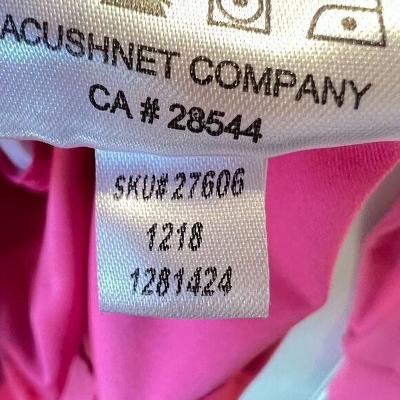 FootJoy HotĀ Pink White FullāZip Mid Layer Jacket Panel Pockets SizeāS - Picture 10 of 13